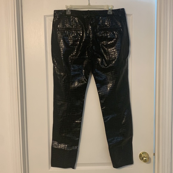 Zara Black Faux Leather Pants NWT - Picture 5 of 13